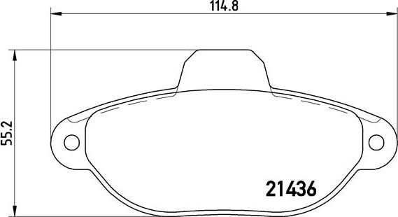 Brembo P 23 096 - Комплект спирачно феродо, дискови спирачки vvparts.bg