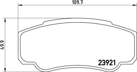 Brembo P 23 093 - Комплект спирачно феродо, дискови спирачки vvparts.bg