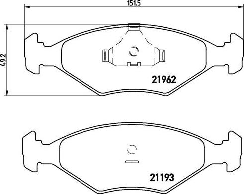 Brembo P 23 055 - Комплект спирачно феродо, дискови спирачки vvparts.bg