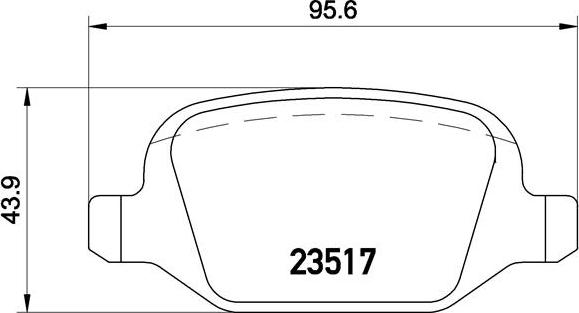 Brembo P 23 065 - Комплект спирачно феродо, дискови спирачки vvparts.bg