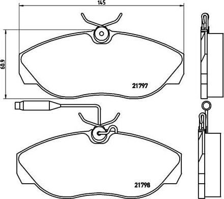 Brembo P 23 068 - Комплект спирачно феродо, дискови спирачки vvparts.bg