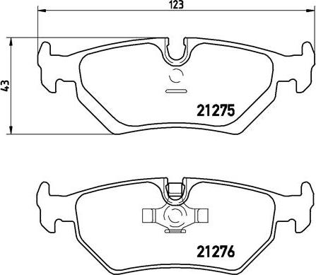 Brembo P 23 062 - Комплект спирачно феродо, дискови спирачки vvparts.bg