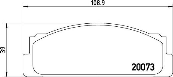 Brembo P 23 003 - Комплект спирачно феродо, дискови спирачки vvparts.bg