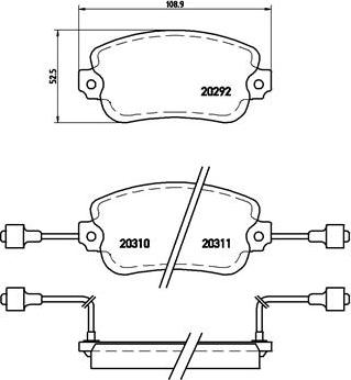 Remy RAP1326 - Комплект спирачно феродо, дискови спирачки vvparts.bg