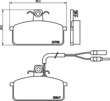 Brembo P 23 019 - Комплект спирачно феродо, дискови спирачки vvparts.bg