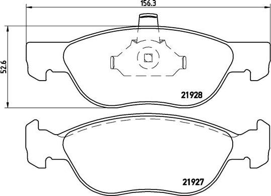 Brembo P 23 081 - Комплект спирачно феродо, дискови спирачки vvparts.bg