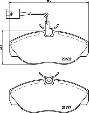 Brembo P 23 083 - Комплект спирачно феродо, дискови спирачки vvparts.bg