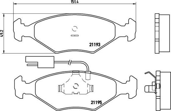 Brembo P 23 039 - Комплект спирачно феродо, дискови спирачки vvparts.bg