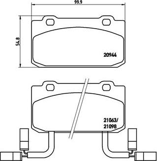 FTE BL1186A2 - Комплект спирачно феродо, дискови спирачки vvparts.bg