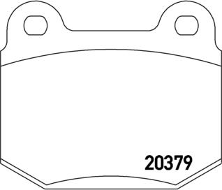 Brembo P 23 038 - Комплект спирачно феродо, дискови спирачки vvparts.bg