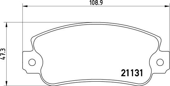 Brembo P 23 029 - Комплект спирачно феродо, дискови спирачки vvparts.bg