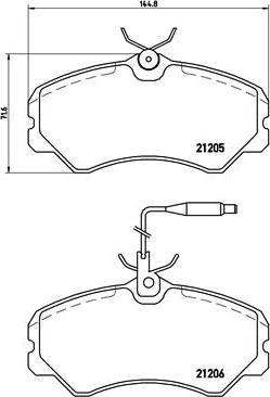 Brembo P 23 023 - Комплект спирачно феродо, дискови спирачки vvparts.bg