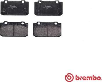 Brembo P 23 027 - Комплект спирачно феродо, дискови спирачки vvparts.bg