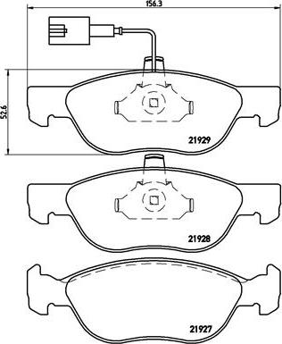 Brembo P 23 070 - Комплект спирачно феродо, дискови спирачки vvparts.bg