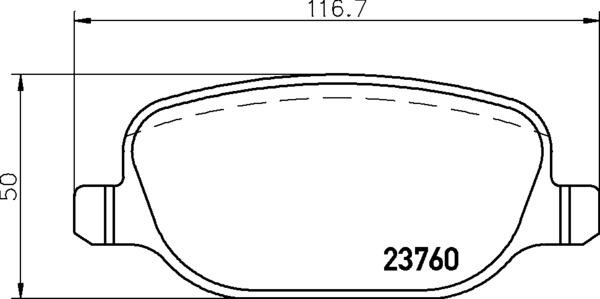 Brembo P 23 199 - Комплект спирачно феродо, дискови спирачки vvparts.bg