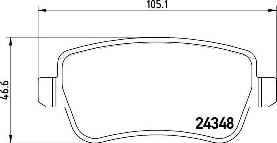 Brembo P 23 101 - Комплект спирачно феродо, дискови спирачки vvparts.bg