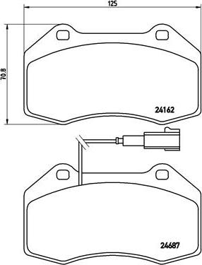 Brembo P 23 117 - Комплект спирачно феродо, дискови спирачки vvparts.bg