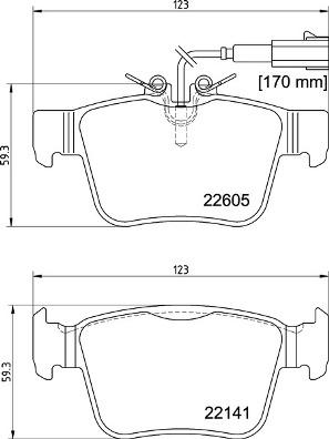 Brembo P 23 180 - Комплект спирачно феродо, дискови спирачки vvparts.bg