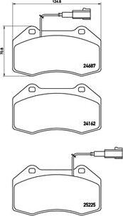 Brembo P 23 139 - Комплект спирачно феродо, дискови спирачки vvparts.bg