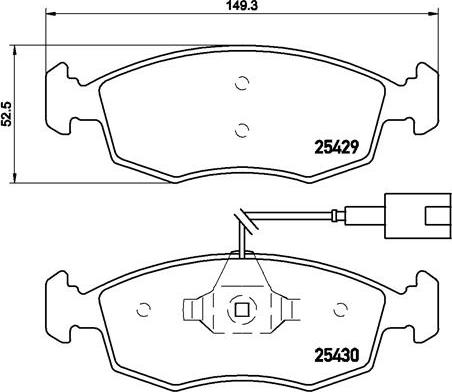 Brembo P 23 138 - Комплект спирачно феродо, дискови спирачки vvparts.bg