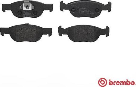 Brembo P 23 125 - Комплект спирачно феродо, дискови спирачки vvparts.bg