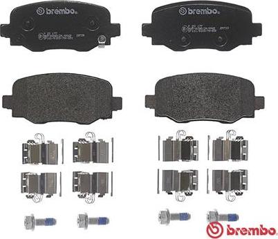 Brembo P 23 177 - Комплект спирачно феродо, дискови спирачки vvparts.bg