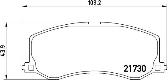 Brembo P 79 004 - Комплект спирачно феродо, дискови спирачки vvparts.bg