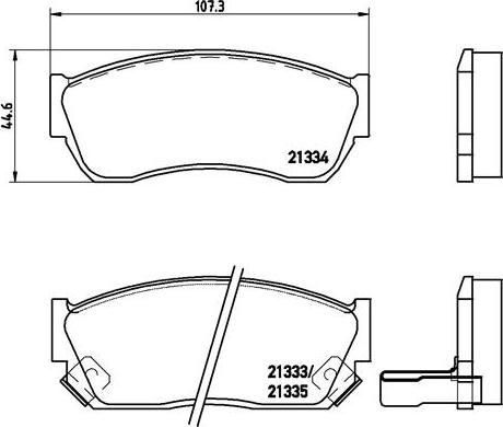 Brembo P 79 005 - Комплект спирачно феродо, дискови спирачки vvparts.bg