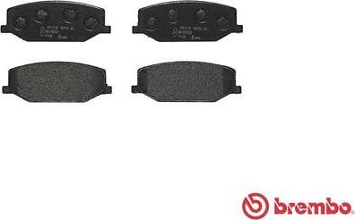 Brembo P 79 001 - Комплект спирачно феродо, дискови спирачки vvparts.bg