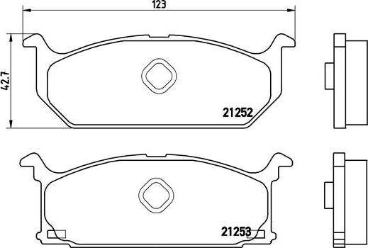 Brembo P 79 003 - Комплект спирачно феродо, дискови спирачки vvparts.bg