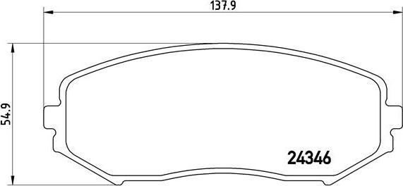 Brembo P 79 018 - Комплект спирачно феродо, дискови спирачки vvparts.bg