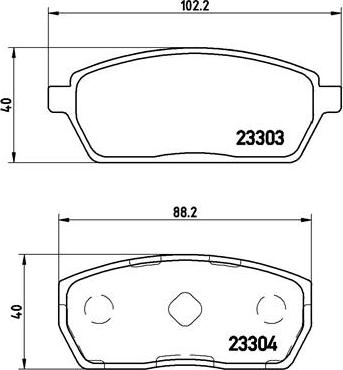 Brembo P 79 017 - Комплект спирачно феродо, дискови спирачки vvparts.bg