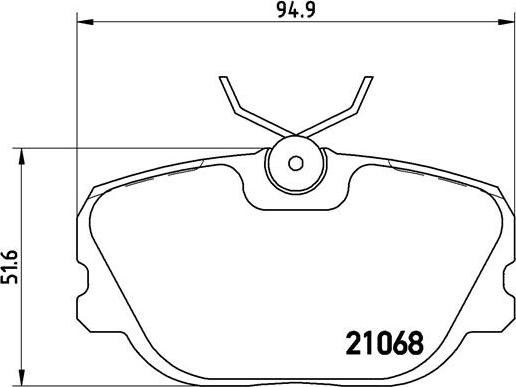 Brembo P 71 004 - Комплект спирачно феродо, дискови спирачки vvparts.bg