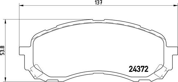 Brembo P 78 015 - Комплект спирачно феродо, дискови спирачки vvparts.bg