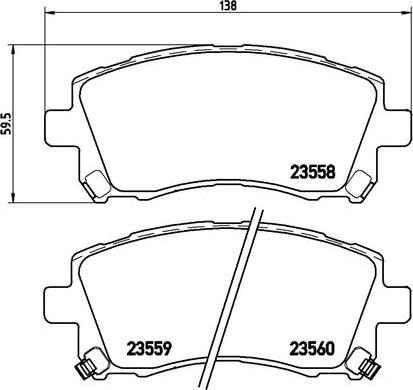 Brembo P 78 010X - Комплект спирачно феродо, дискови спирачки vvparts.bg