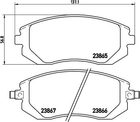 Brembo P 78 013X - Комплект спирачно феродо, дискови спирачки vvparts.bg