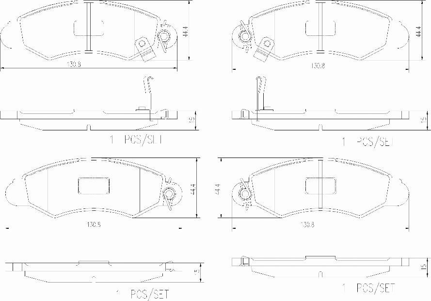 Brembo P78012N - Комплект спирачно феродо, дискови спирачки vvparts.bg