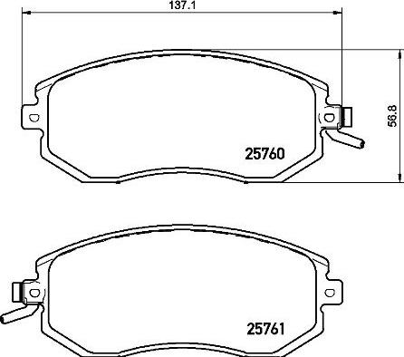 Brembo P 78 021 - Комплект спирачно феродо, дискови спирачки vvparts.bg