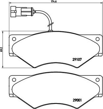 Brembo P A6 018 - Комплект спирачно феродо, дискови спирачки vvparts.bg