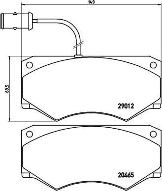 Brembo P A6 013 - Комплект спирачно феродо, дискови спирачки vvparts.bg