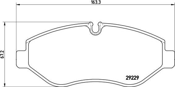 Brembo P A6 026 - Комплект спирачно феродо, дискови спирачки vvparts.bg