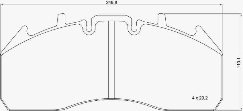 Brembo P B7 103 - Комплект спирачно феродо, дискови спирачки vvparts.bg