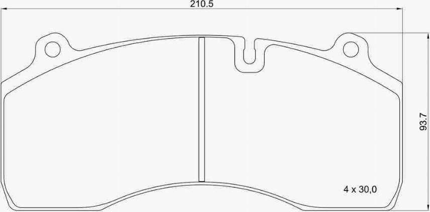 Brembo P C7 004 - Комплект спирачно феродо, дискови спирачки vvparts.bg