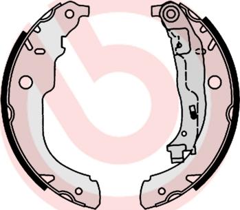 Brembo S 61 528 - Комплект спирачна челюст vvparts.bg