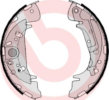 Brembo S 11 504 - Комплект спирачна челюст vvparts.bg