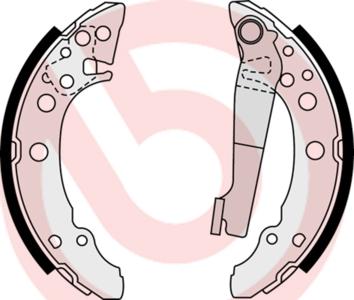 Brembo S 85 535 - Комплект спирачна челюст vvparts.bg