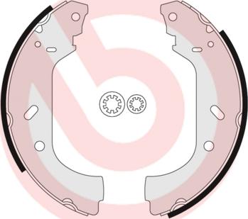 Brembo S 23 517 - Комплект спирачна челюст vvparts.bg