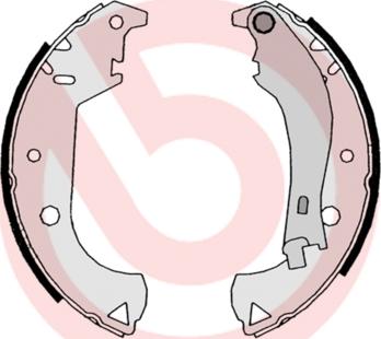 Brembo S 23 524 - Комплект спирачна челюст vvparts.bg