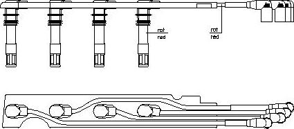 Bremi 968F100 - Комплект запалителеи кабели vvparts.bg