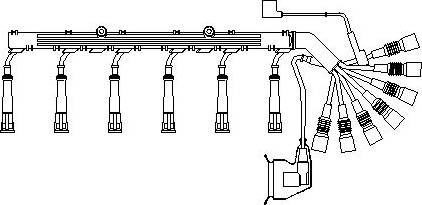 Bremi 583/100 - Комплект запалителеи кабели vvparts.bg